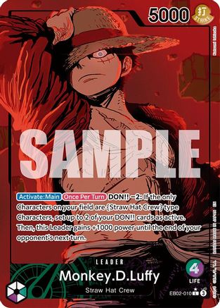 Monkey.D.Luffy (010) (Alternate Art) (EB02-010) - Extra Booster: Anime 25th Collection Foil | Grognard Games