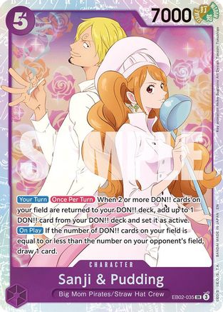 Sanji & Pudding (EB02-035) - Extra Booster: Anime 25th Collection Foil | Grognard Games