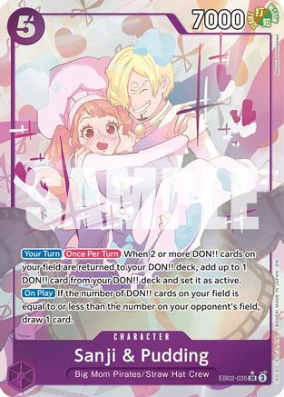 Sanji & Pudding (Alternate Art) (EB02-035) - Extra Booster: Anime 25th Collection Foil | Grognard Games