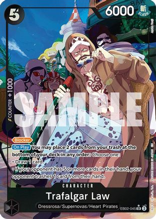 Trafalgar Law (Alternate Art) (EB02-045) - Extra Booster: Anime 25th Collection Foil | Grognard Games