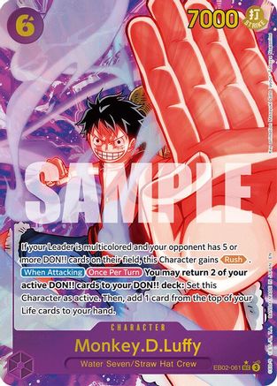 Monkey.D.Luffy (061) (Alternate Art) (EB02-061) - Extra Booster: Anime 25th Collection Foil | Grognard Games