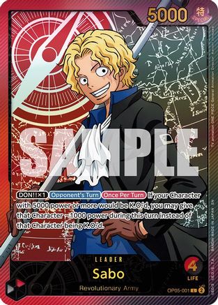 Sabo (SPR) (OP05-001) - Extra Booster: Anime 25th Collection Foil | Grognard Games