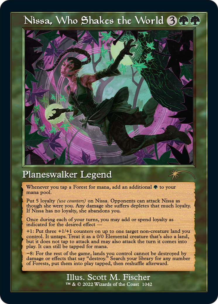 Nissa, Who Shakes the World (Retro) [Secret Lair Drop Series] | Grognard Games