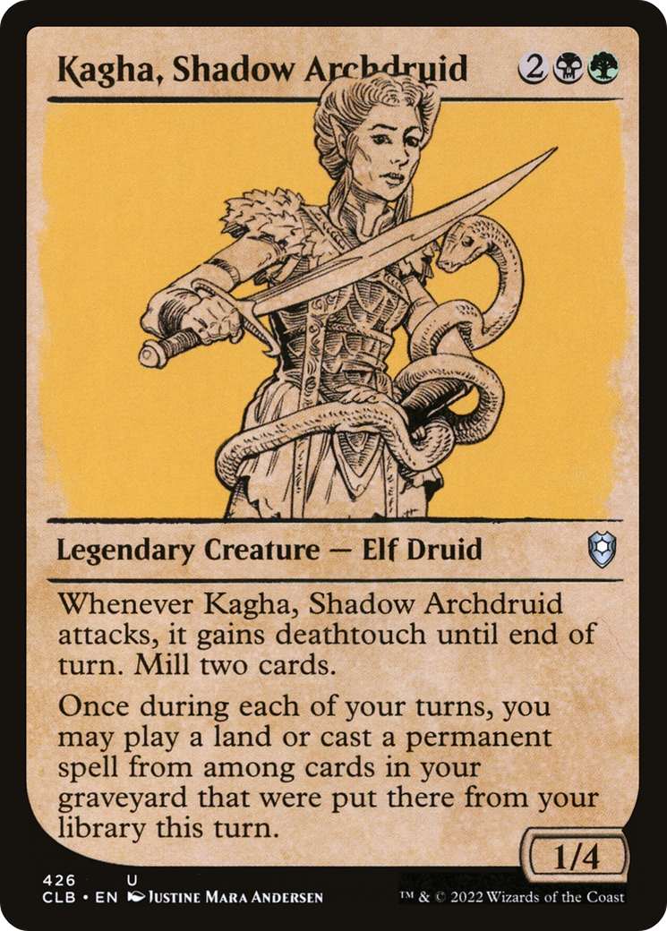 Kagha, Shadow Archdruid (Showcase) [Commander Legends: Battle for Baldur's Gate] | Grognard Games