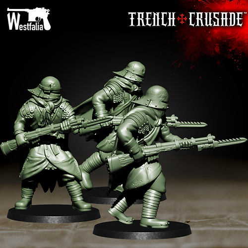 Trench Stench: Red Brigade - Yeomen with Bolt Action Rifles | Grognard Games