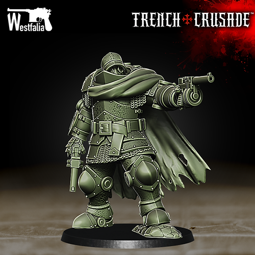Trench Stench: Red Brigade - Mechanized Gunslinger Lieutenant | Grognard Games