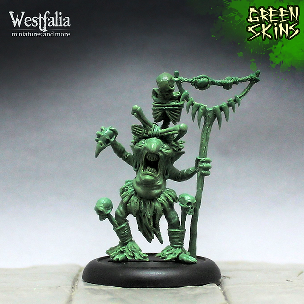 Westfalia Miniatures: Goblin Shaman on Centipede Juice | Grognard Games