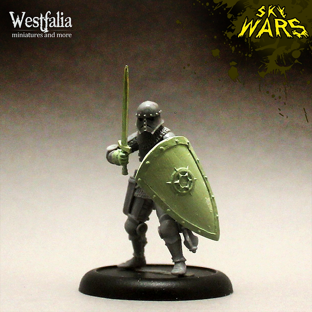 Westfalia Miniatures: Death Knight Minion with Sword and Shield | Grognard Games