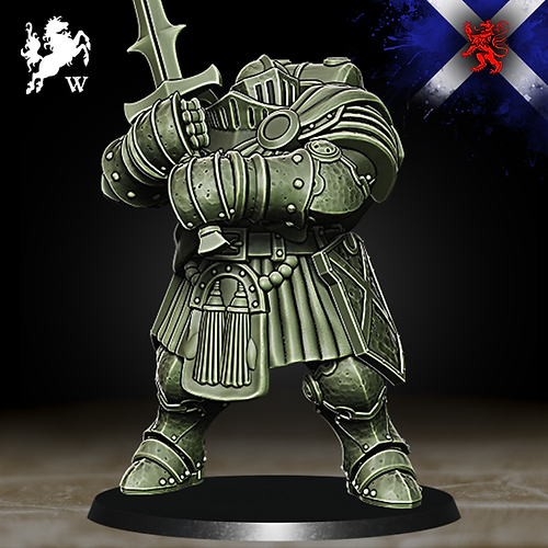 Trench Stench: Highlanders - Heavy Soldier with Sword | Grognard Games