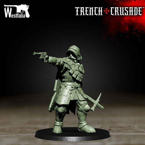 Trench Stench: Red Brigade - Lieutenant (open visor) | Grognard Games