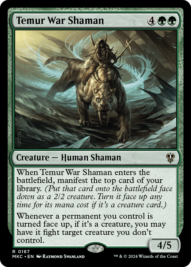 Temur War Shaman [Murders at Karlov Manor Commander] | Grognard Games
