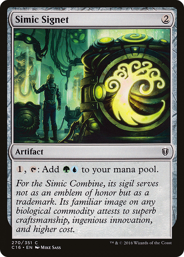 Simic Signet [Commander 2016] | Grognard Games