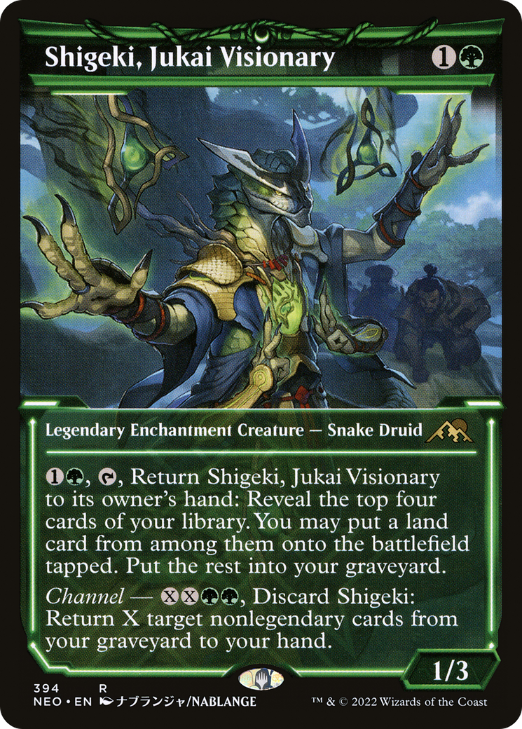 Shigeki, Jukai Visionary (Showcase Soft Glow) [Kamigawa: Neon Dynasty] | Grognard Games