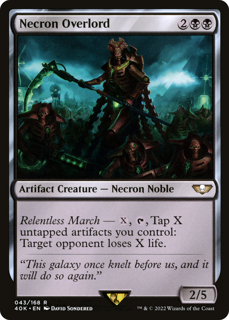 Necron Overlord [Universes Beyond: Warhammer 40,000] | Grognard Games