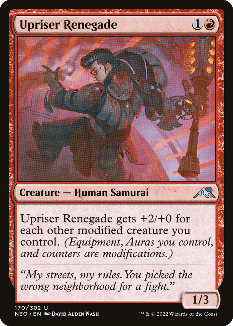 Upriser Renegade [Kamigawa: Neon Dynasty] | Grognard Games