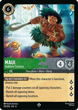 Maui - Stubborn Trickster (110/204) [Reign of Jafar] | Grognard Games