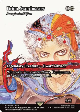 Firion, Swordmaster - Sram, Senior Edificer (Showcase) (FCA-003) - FINAL FANTASY: Through the Ages Foil | Grognard Games