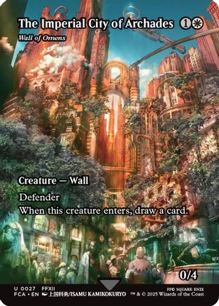 The Imperial City of Archades - Wall of Omens (Showcase) (FCA-027) - FINAL FANTASY: Through the Ages | Grognard Games