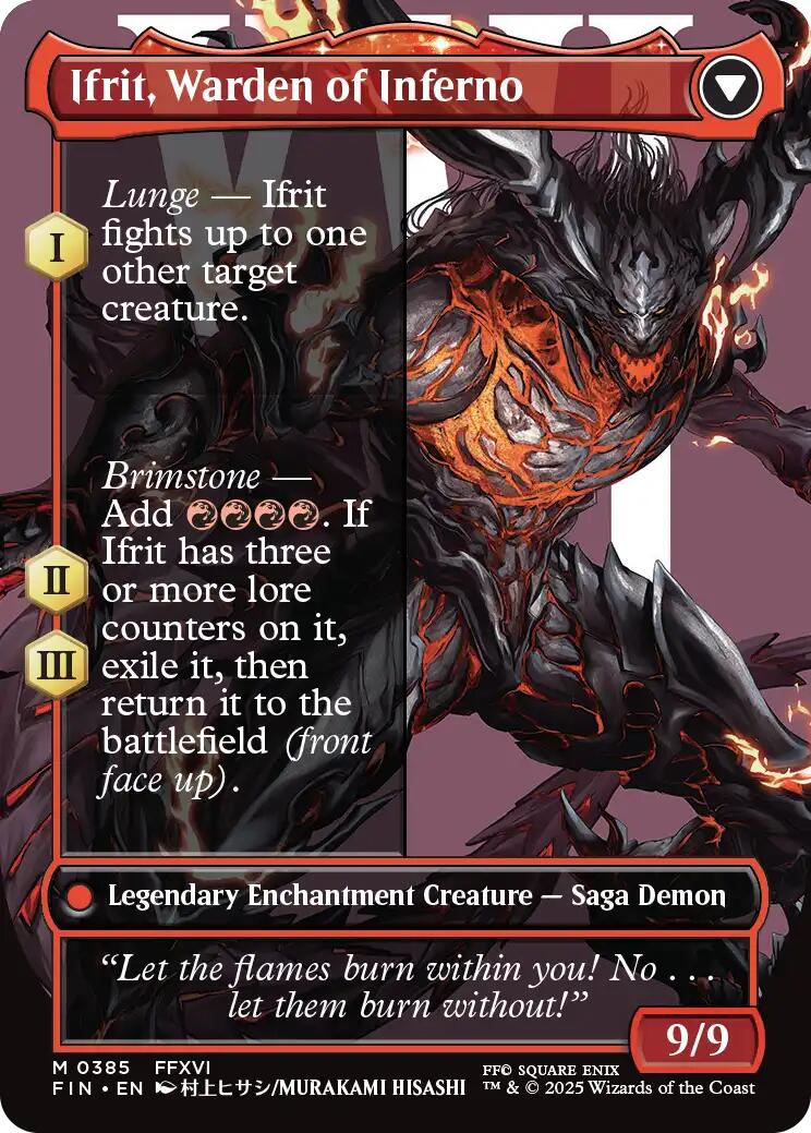 Clive, Ifrit's Dominant // Ifrit, Warden of Inferno (Borderless) (0385) [FINAL FANTASY] | Grognard Games