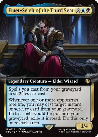 Emet-Selch of the Third Seat (Extended Art) (FIC-170) - Commander: FINAL FANTASY Foil | Grognard Games