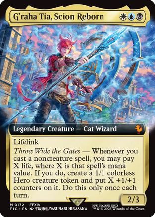 G'raha Tia, Scion Reborn (Extended Art) (FIC-172) - Commander: FINAL FANTASY | Grognard Games