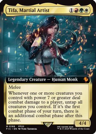Tifa, Martial Artist (Extended Art) (FIC-188) - Commander: FINAL FANTASY Foil | Grognard Games