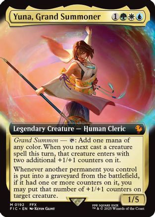 Yuna, Grand Summoner (Extended Art) (FIC-192) - Commander: FINAL FANTASY | Grognard Games