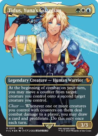 Tidus, Yuna's Guardian (Borderless) (Surge Foil) [FINAL FANTASY Commander] | Grognard Games