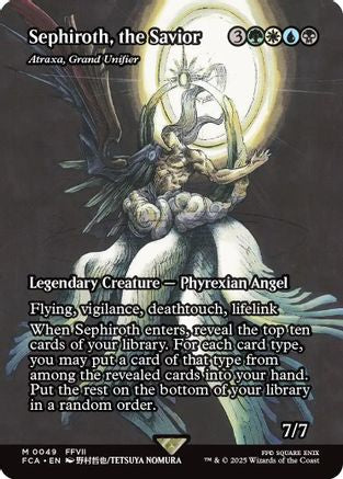 Sephiroth, the Savior - Atraxa, Grand Unifier (Showcase) (FCA-049) - FINAL FANTASY: Through the Ages | Grognard Games