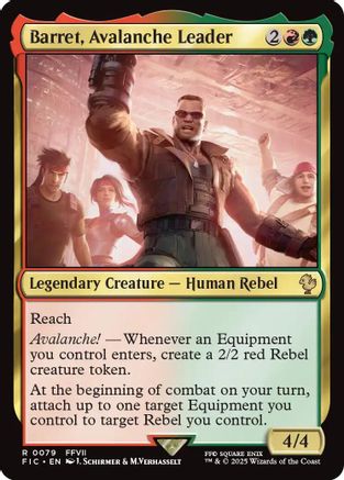 Barret, Avalanche Leader [FINAL FANTASY Commander] | Grognard Games