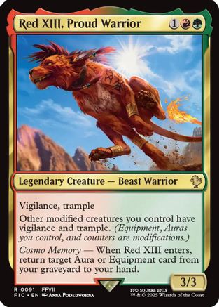 Red XIII, Proud Warrior [FINAL FANTASY Commander] | Grognard Games