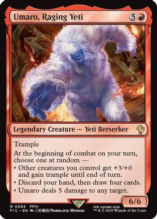 Umaro, Raging Yeti [FINAL FANTASY Commander] | Grognard Games