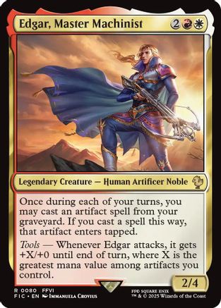Edgar, Master Machinist [FINAL FANTASY Commander] | Grognard Games