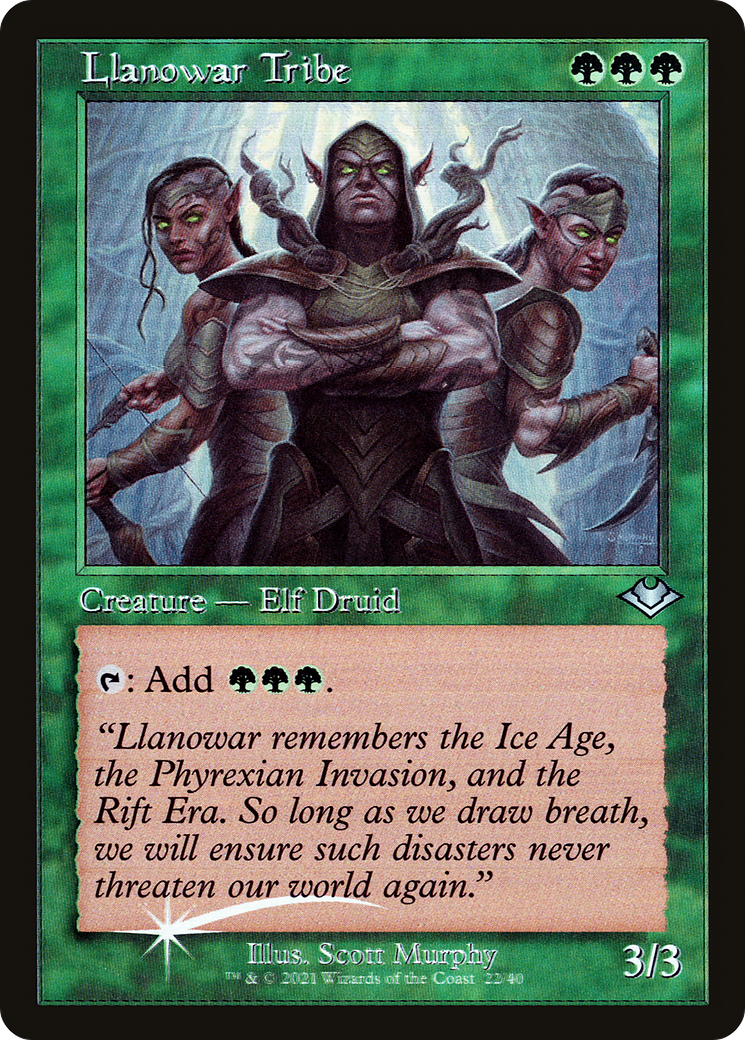 Llanowar Tribe (Retro) [Modern Horizons] | Grognard Games
