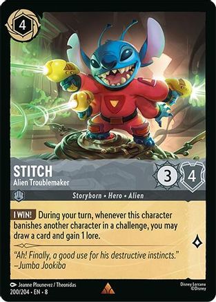 Stitch - Alien Troublemaker (200/204) [Reign of Jafar] | Grognard Games