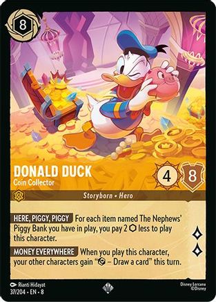 Donald Duck - Coin Collector (37/204) [Reign of Jafar] | Grognard Games
