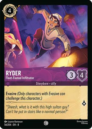 Ryder - Fleet-Footed Infiltrator (56/204) [Reign of Jafar] | Grognard Games