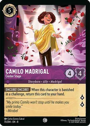 Camilo Madrigal - Center Stage (75/204) [Reign of Jafar] | Grognard Games