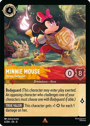 Minnie Mouse - Daring Defender (6/204) [Reign of Jafar] | Grognard Games