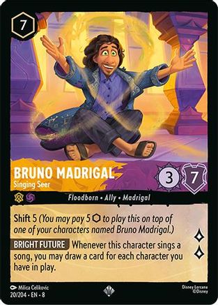 Bruno Madrigal - Singing Seer (20/204) [Reign of Jafar] | Grognard Games