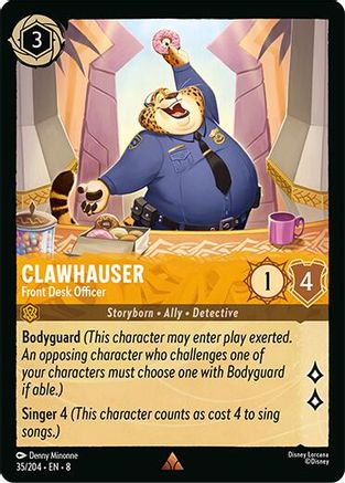 Clawhauser - Front Desk Officer (35/204) [Reign of Jafar] | Grognard Games