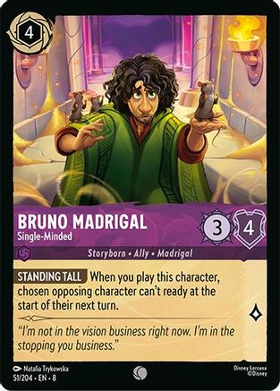 Bruno Madrigal - Single-Minded (51/204) [Reign of Jafar] | Grognard Games