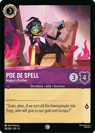 Poe De Spell - Magica's Brother (58/204) [Reign of Jafar] | Grognard Games