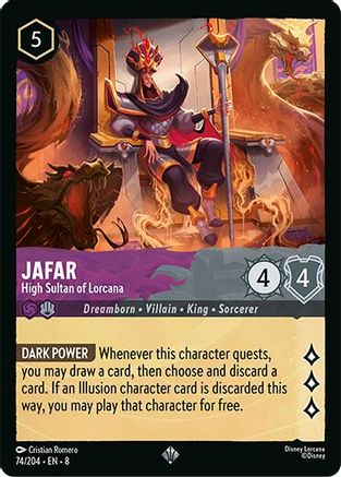 Jafar - High Sultan of Lorcana (74/204) [Reign of Jafar] | Grognard Games