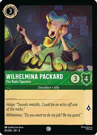 Wilhelmina Packard - The Radio Operator (85/204) [Reign of Jafar] | Grognard Games