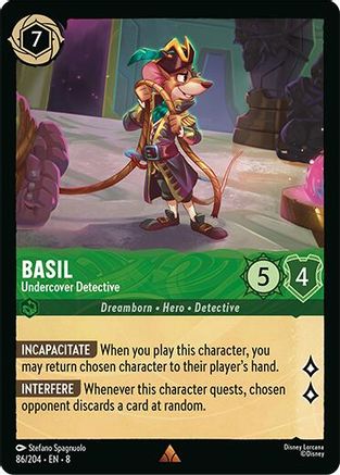 Basil - Undercover Detective (86/204) [Reign of Jafar] | Grognard Games