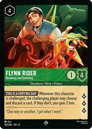 Flynn Rider - Breaking and Entering (102/204) [Reign of Jafar] | Grognard Games