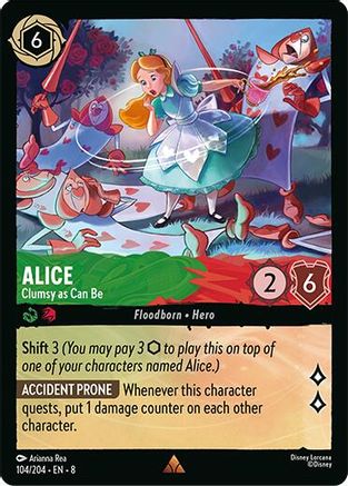 Alice - Clumsy as Can Be (104/204) [Reign of Jafar] | Grognard Games