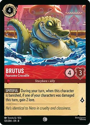 Brutus - Fearsome Crocodile (125/204) [Reign of Jafar] | Grognard Games