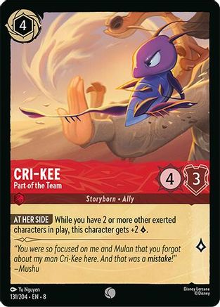 Cri-Kee - Part of the Team (131/204) [Reign of Jafar] | Grognard Games